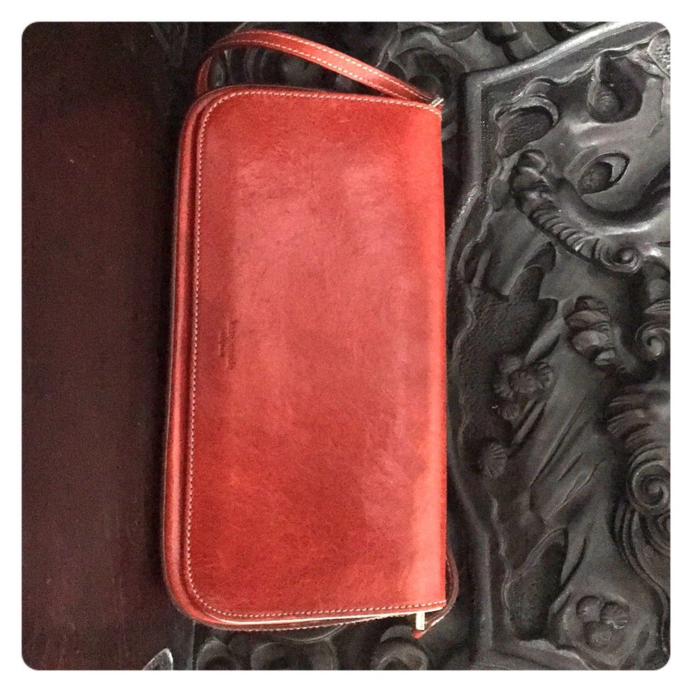 Kate Spade small red handbag.